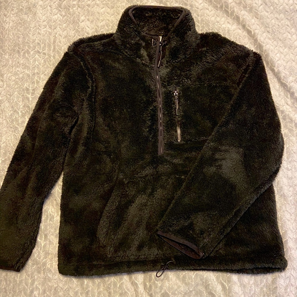 VS PINK Teddy Half Zip